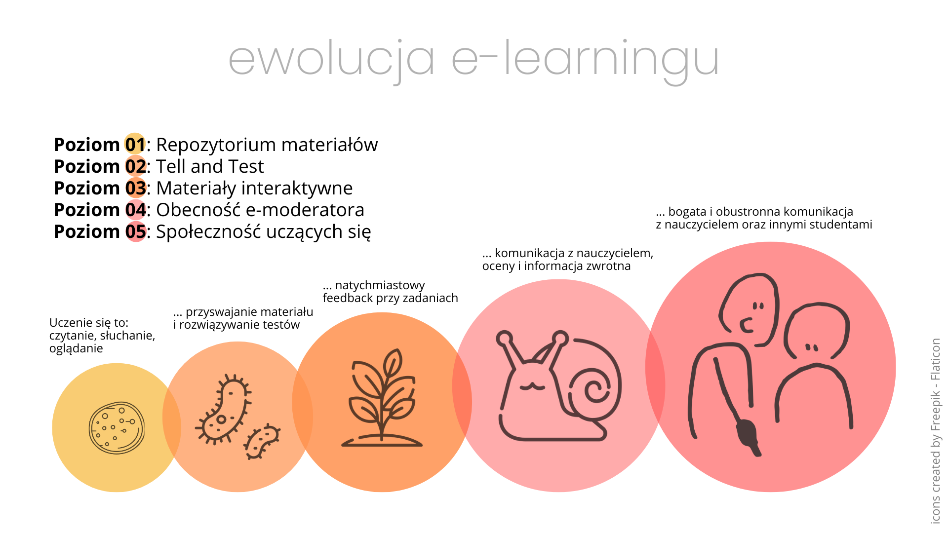 Pięć stopni ewolucji e-learningu