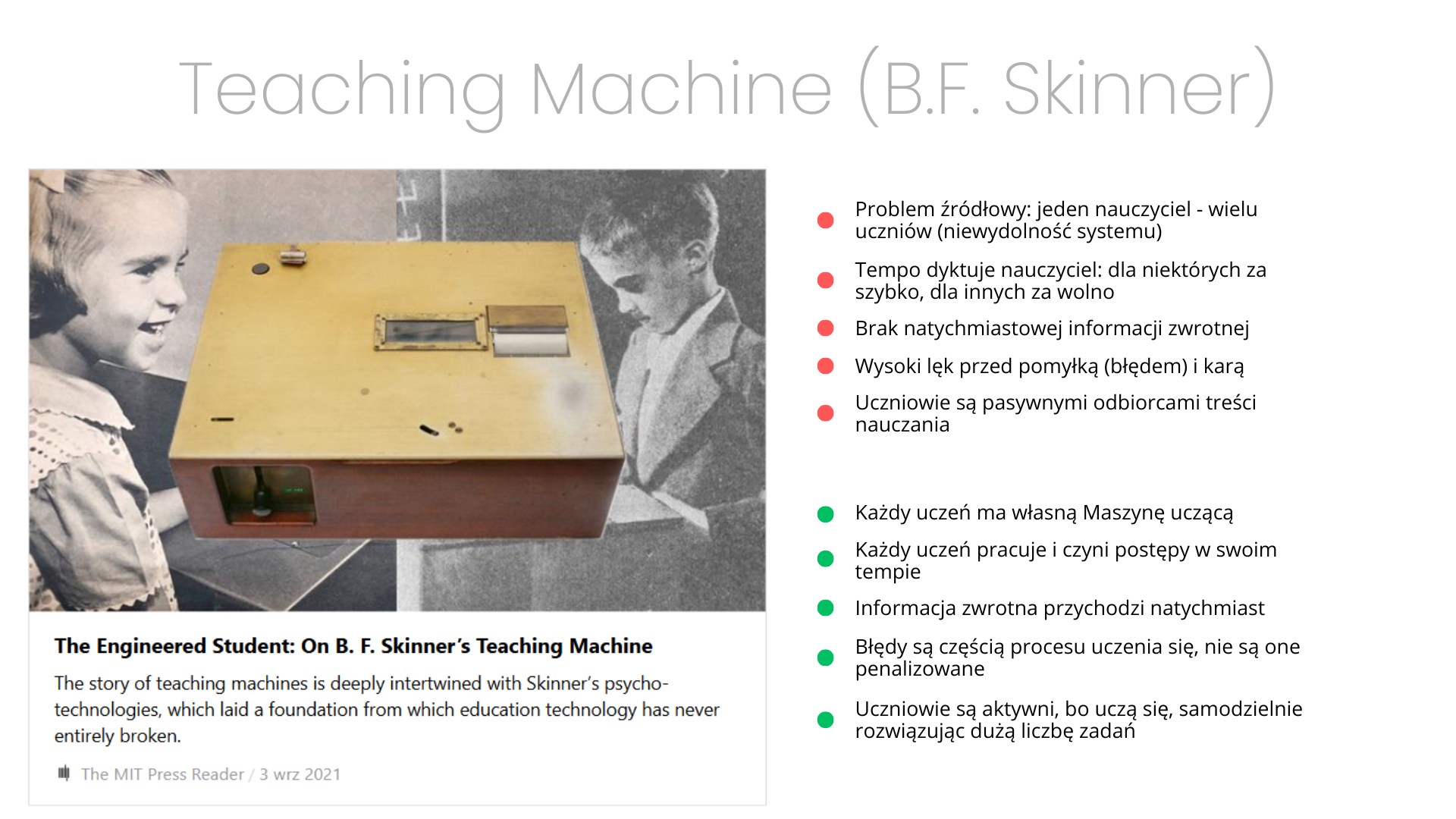 Maszyna ucząca Skinnera